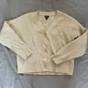Patagonia Wool Cardigan Cream Small